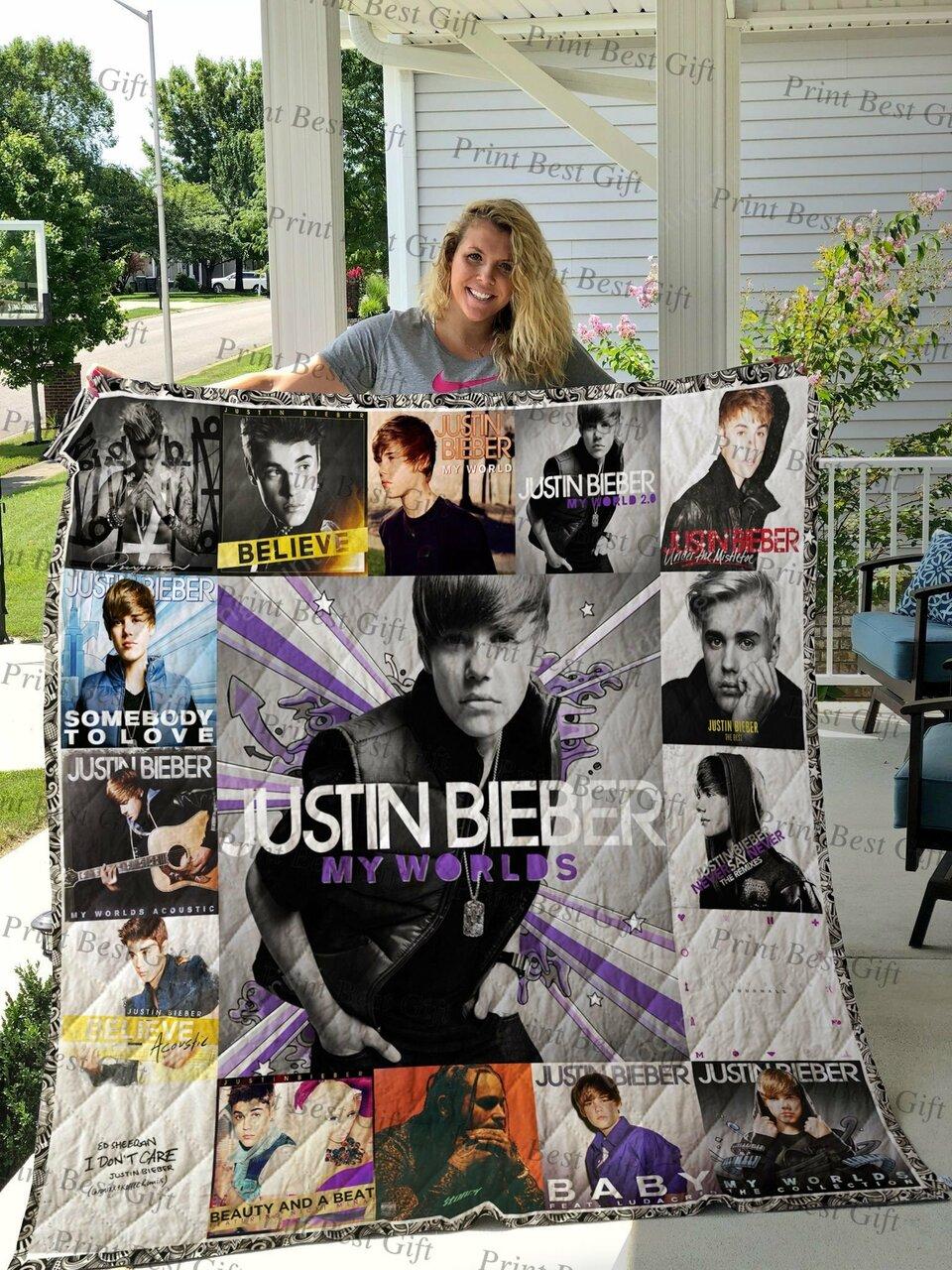 Justin Bieber Al Coverter Quilt Blanket Ver 2