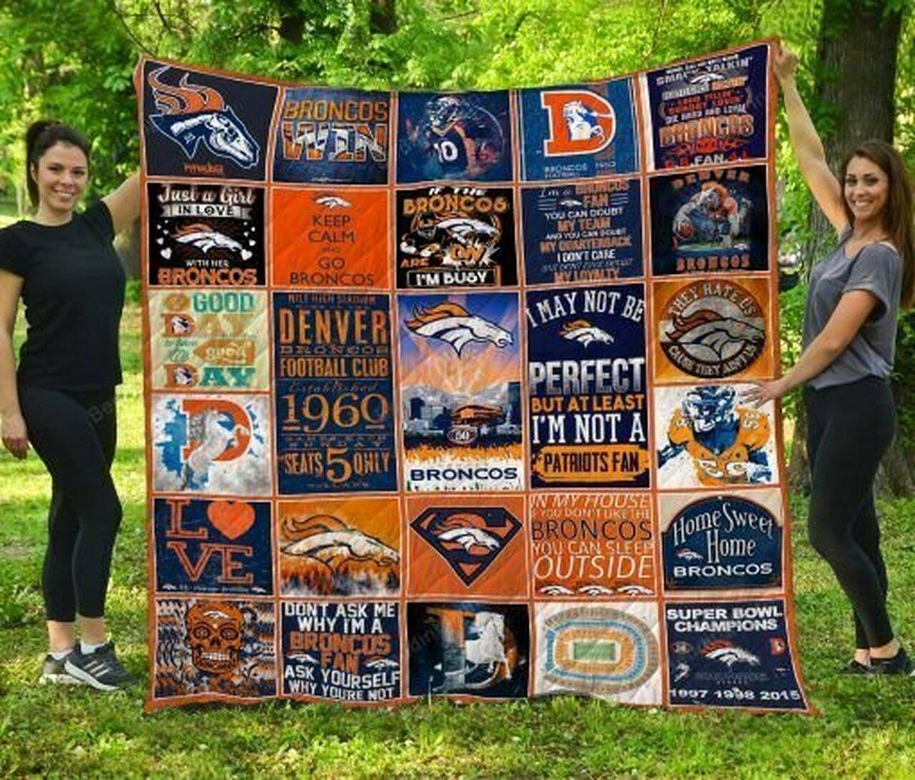 Nfl Denver Bro Quilt Blanket