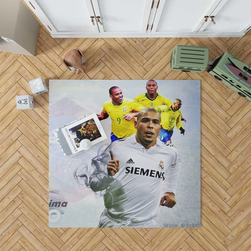 Ronaldo Nazario Populer Soccer Player Rug