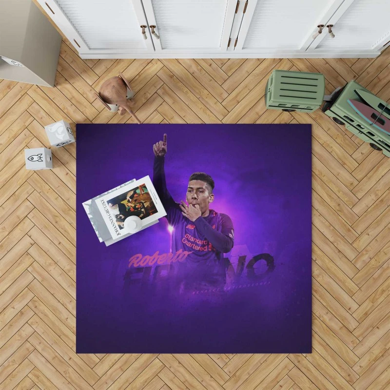 Popular Football Player Roberto Firmino Rug