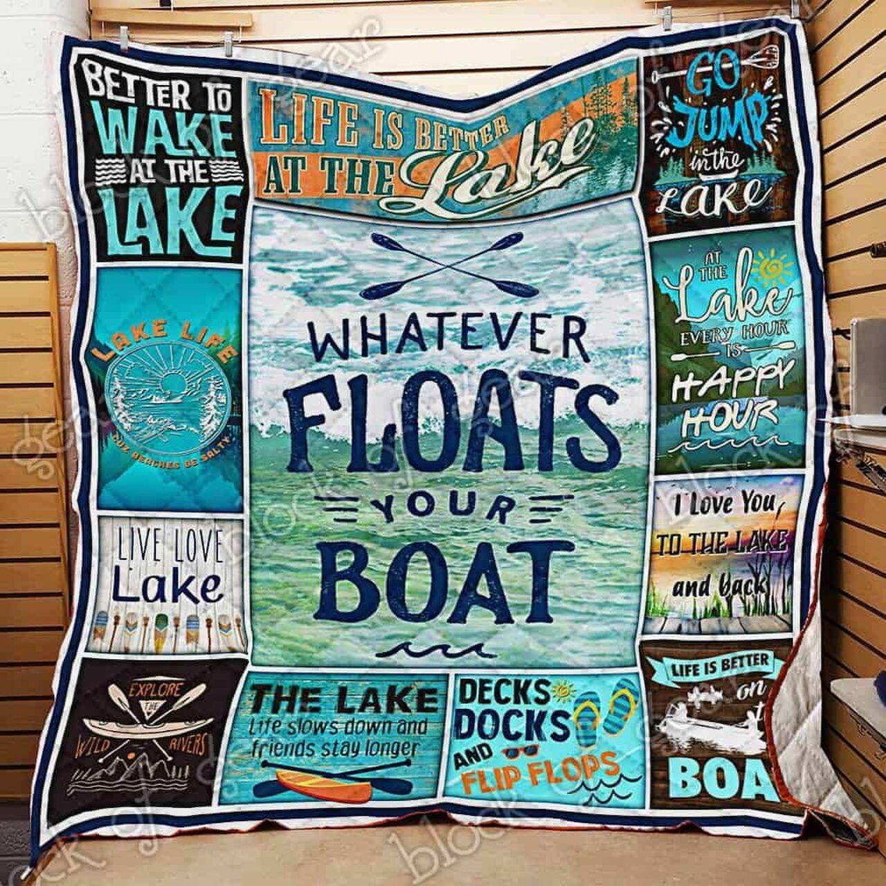 Lake Lover Cl18100406Mdq Quilt Blanket