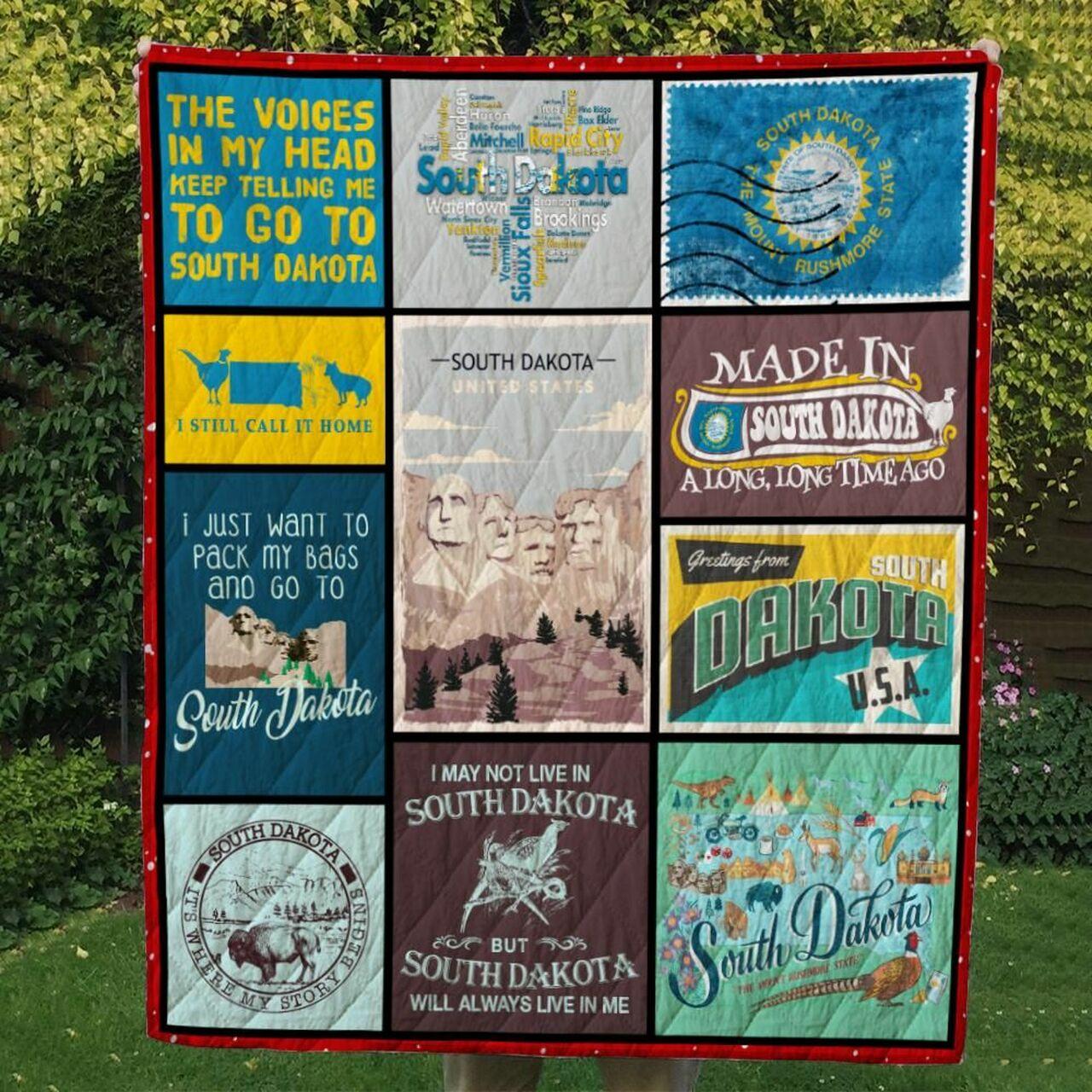 South Dakota Cl14100463Mdq Quilt Blanket