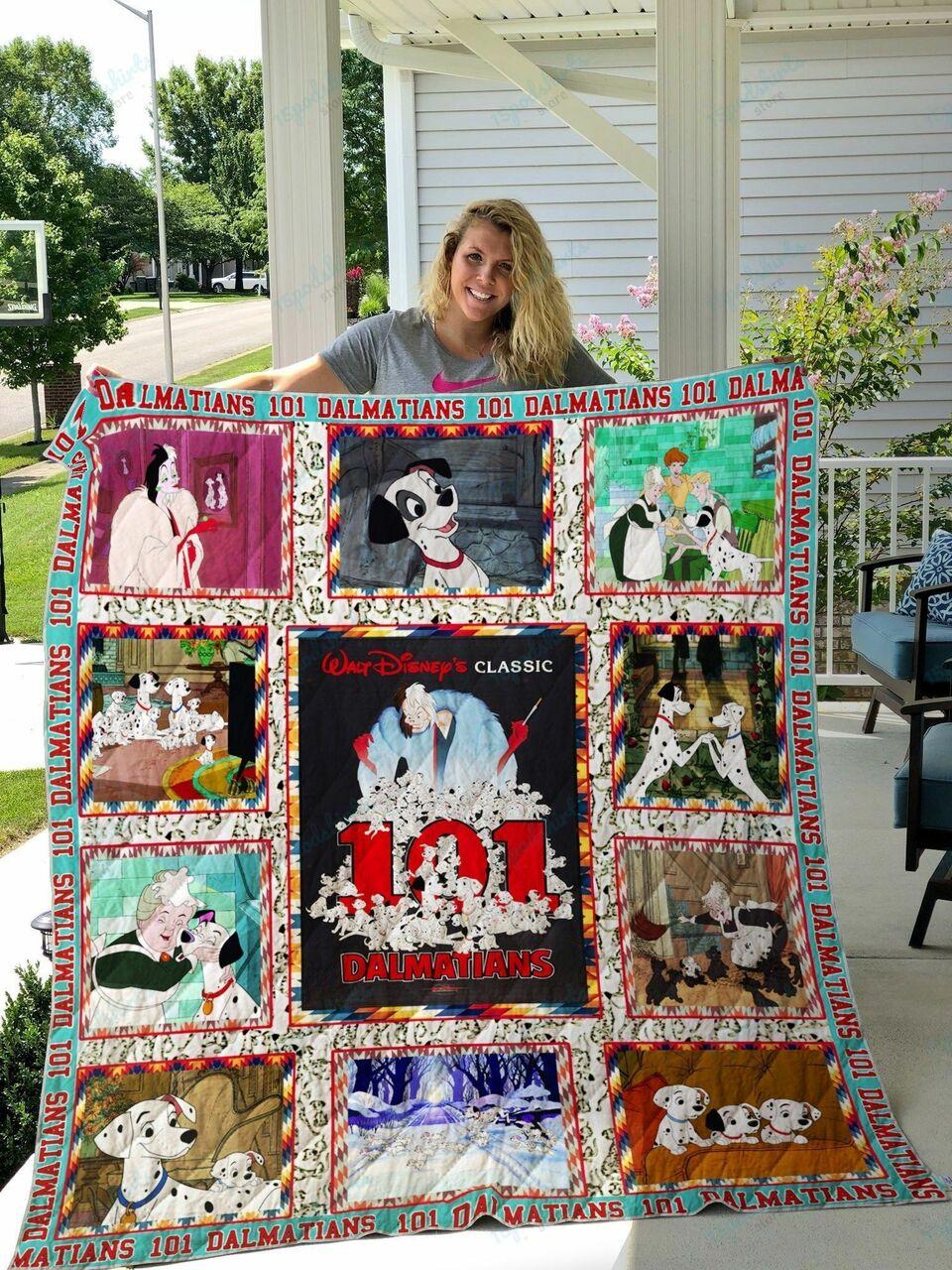 One Hundred And One Dalmat Quilt Blanket