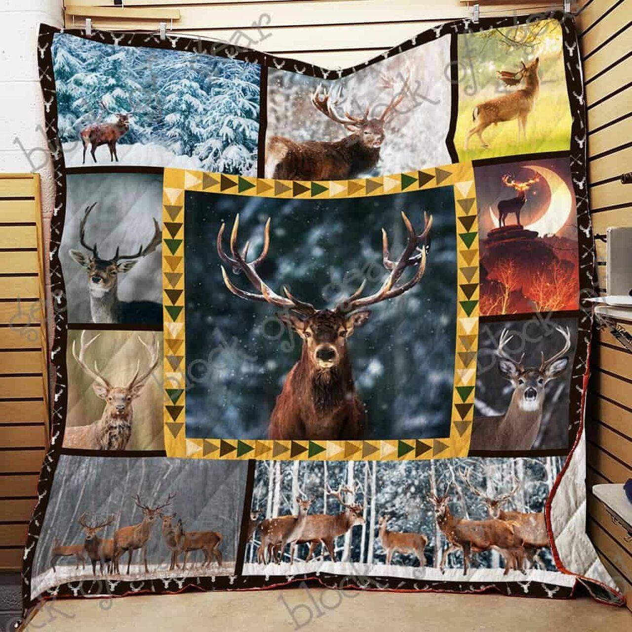 Deer Cl2100135Mdq Quilt Blanket