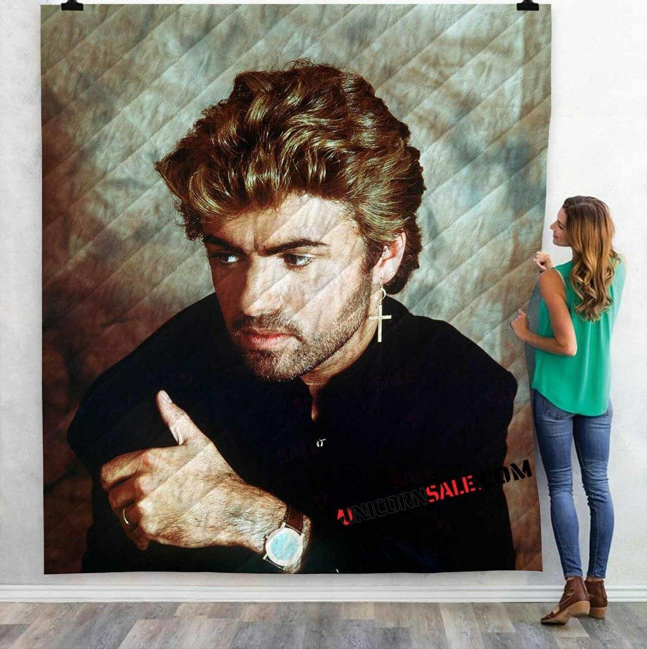 Musical Ats George Michael2D 3Dtomized onalized Quilt Blanket