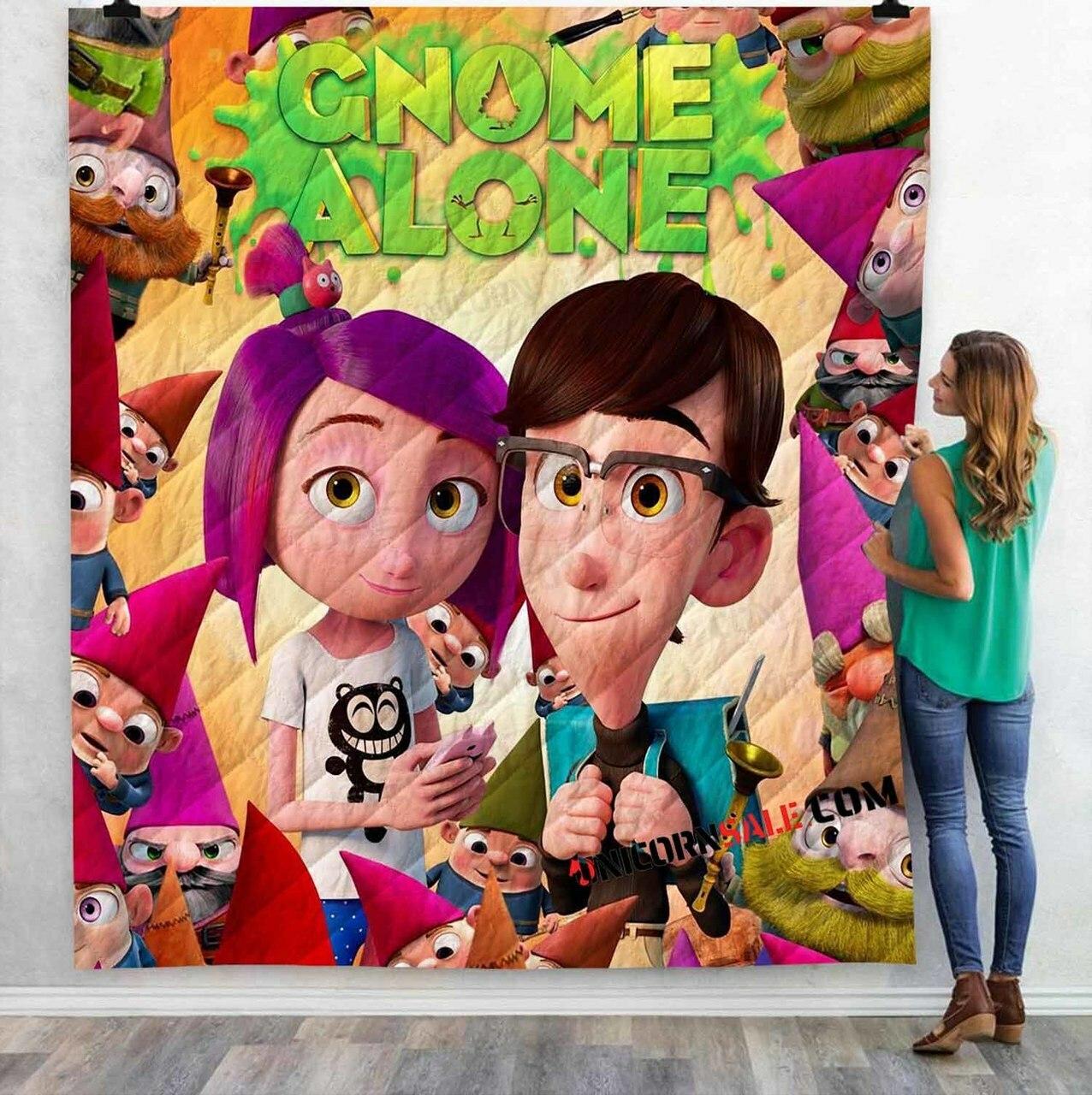 Movie Gnome Alone V 3Dtomized onalized Quilt Blanket