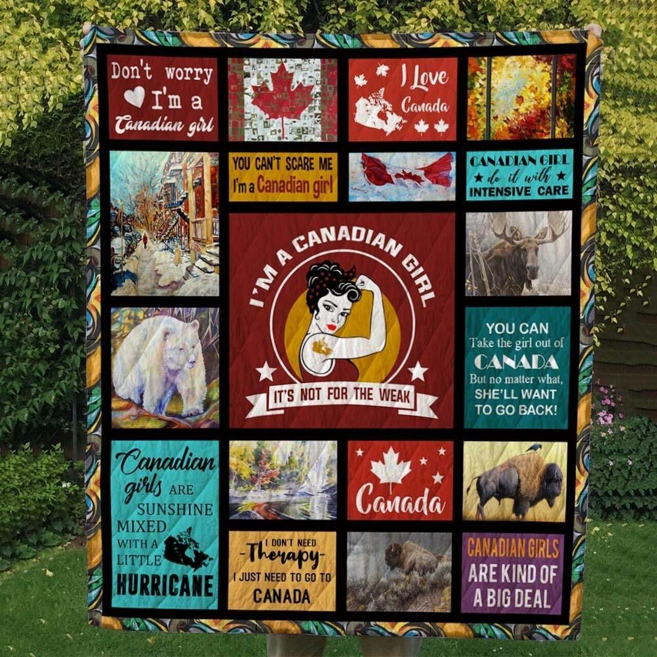 Canadian Girl Cl14100057Mdq Quilt Blanket