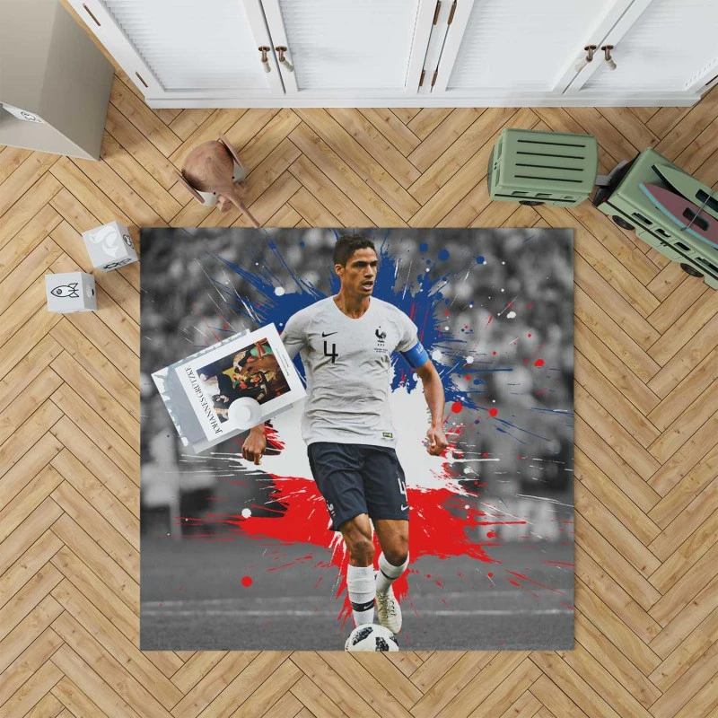 Raphael Varane France Soccer Player Rug