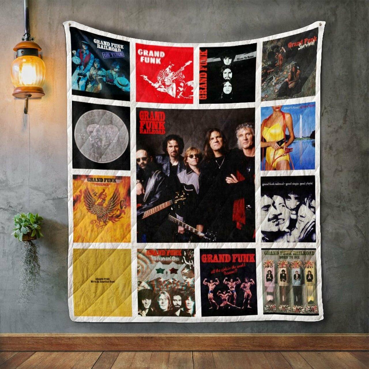 Grand Funk Railroad Album Co Quilt Blanket