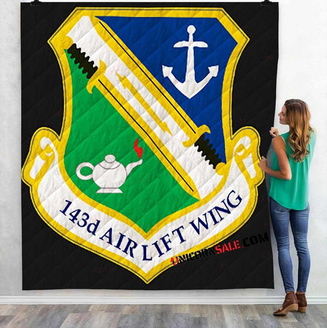 Firefighter 143Rd Airlift Wing Fire & Emergenerv 3Dtomized onalized Quilt Blanket