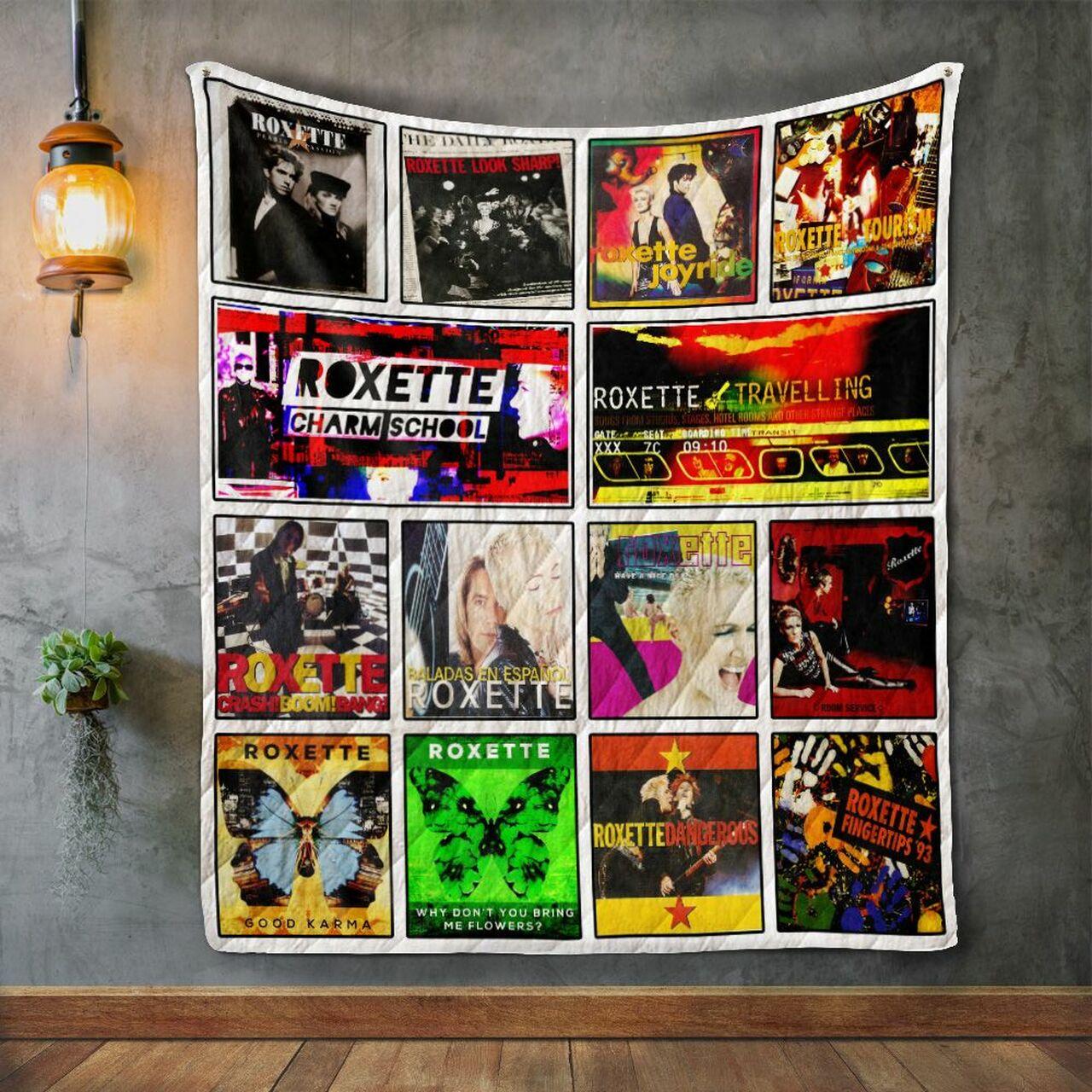 Roxette Album Co Quilt Blanket
