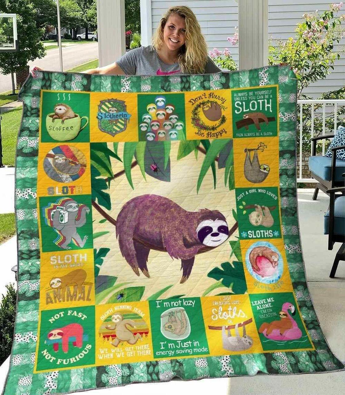 Sloth Ver1 Blanket Th1507 Quilt