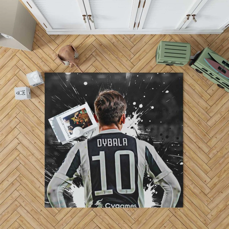 Paulo Dybala Flexible Football Player Rug