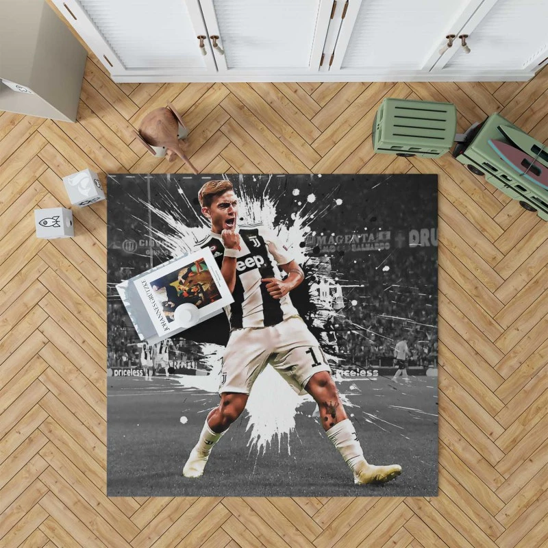 Hearty Footballer Player Paulo Dybala Rug