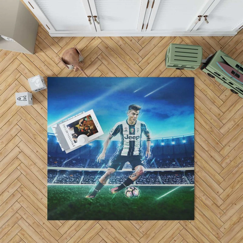 Hardy Football Player Paulo Bruno Dybala Rug