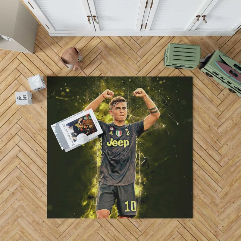 Paulo Bruno Dybala Mercurial Juve Soccer Player Rug
