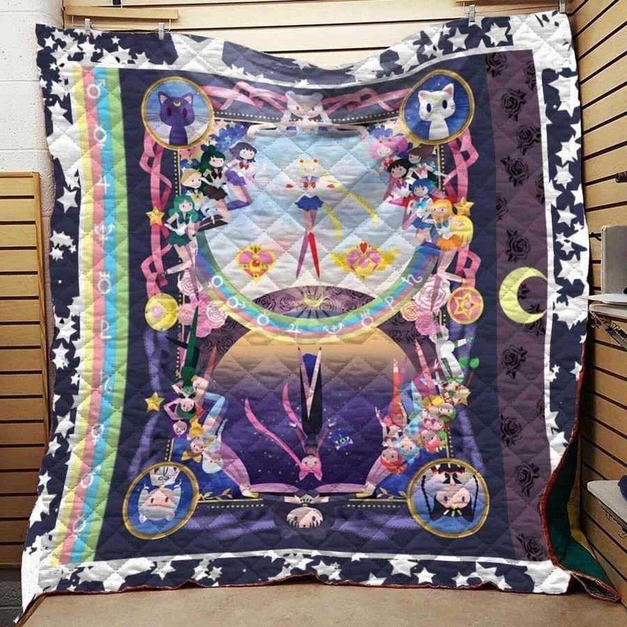 Sailor Moon Dark And Ligymbolized Blanket Th0509 Quilt