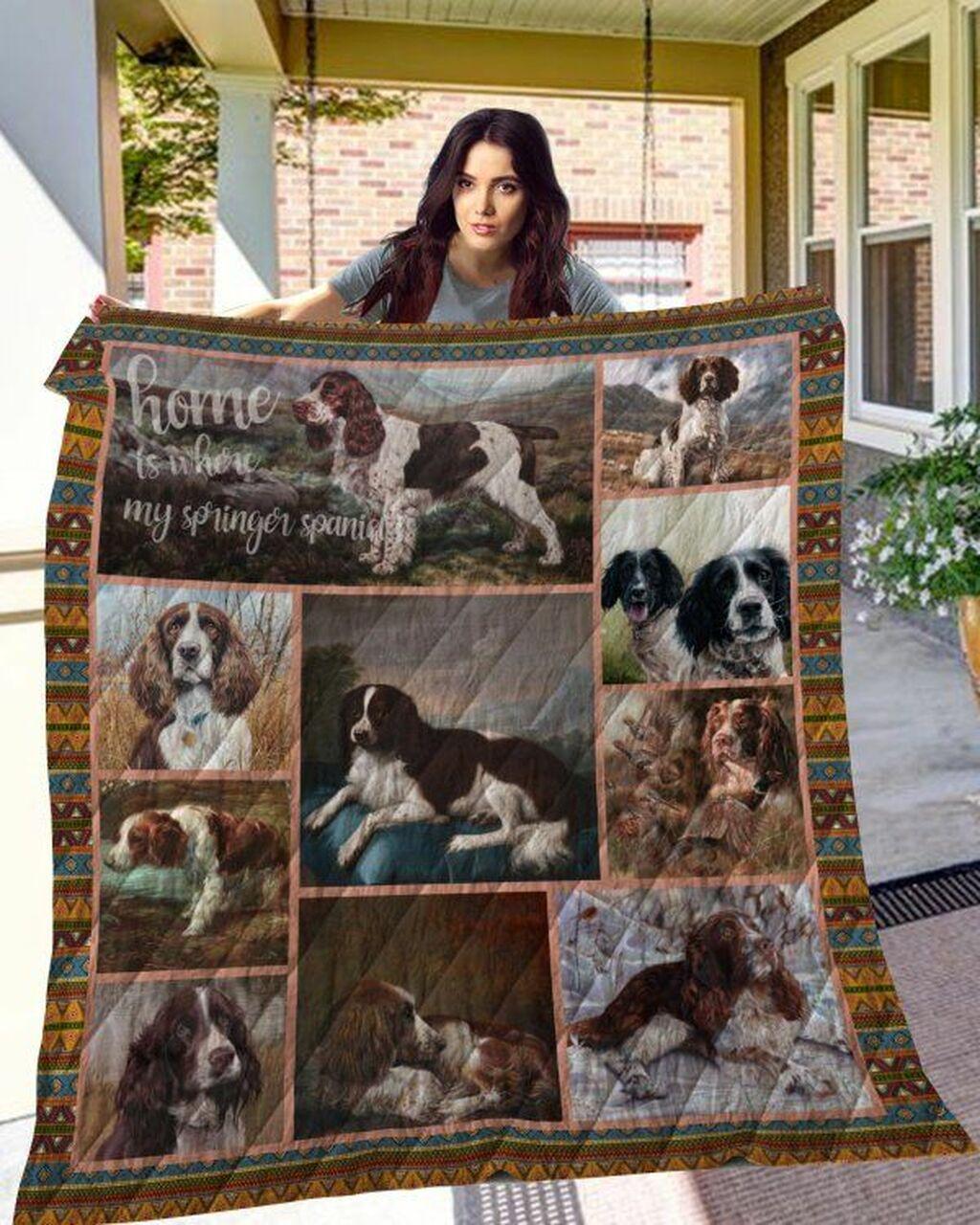 Enh Springpaniel 10 Quilt Blanket