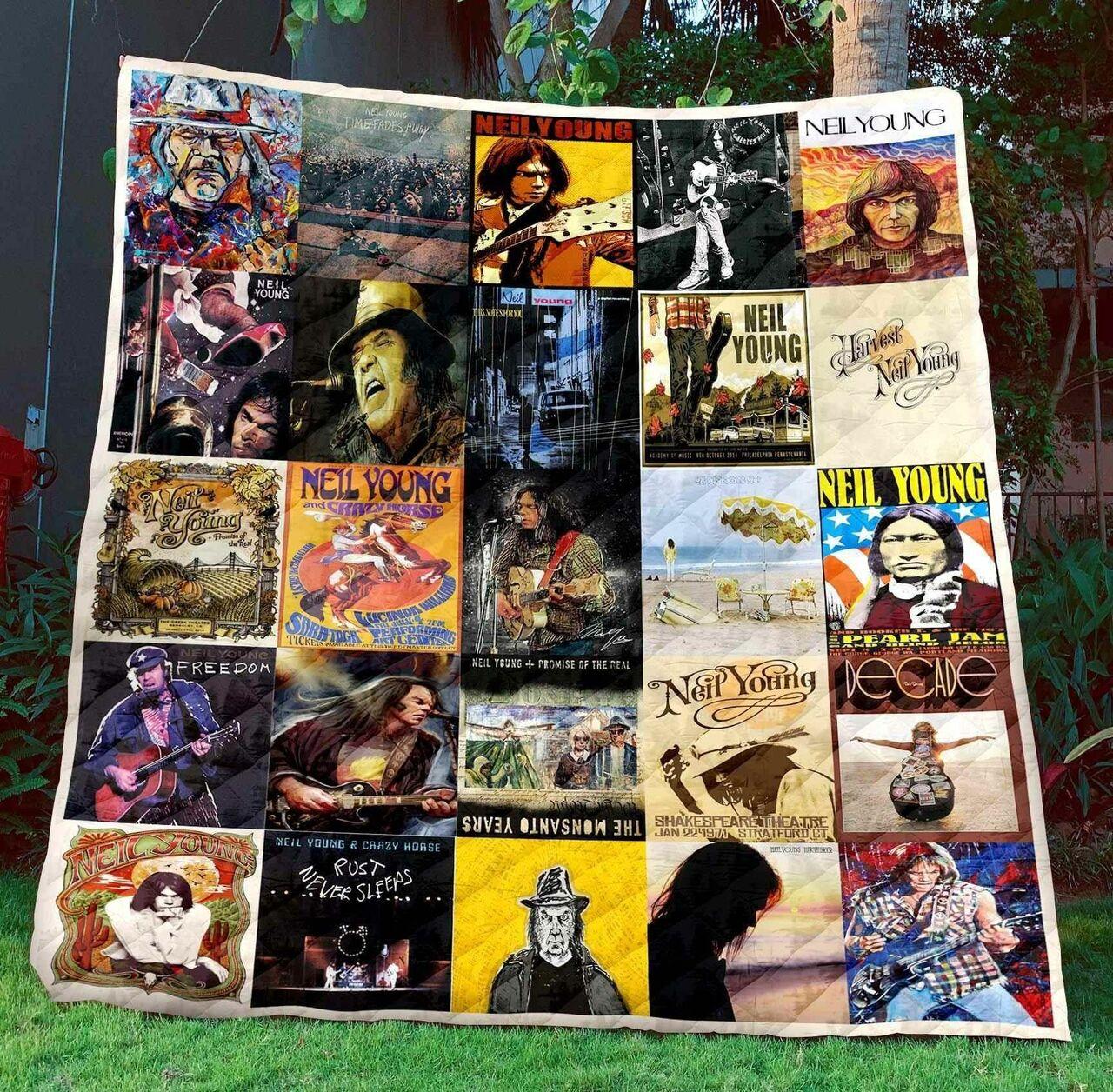 Neil Young Ver2 Blanket Th1507 Quilt