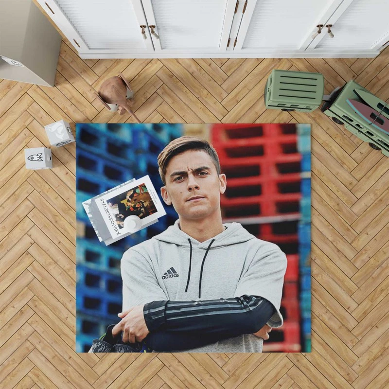 Paulo Dybala Encouraging Juve Football Player Rug
