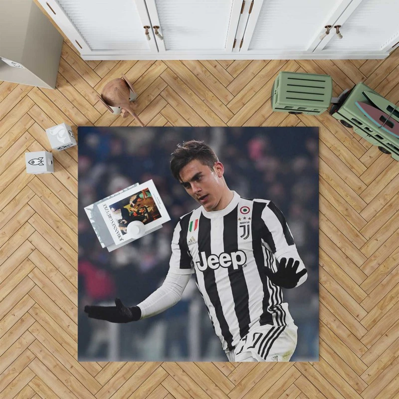 Paulo Bruno Dybala Consistent Juve Football Player Rug