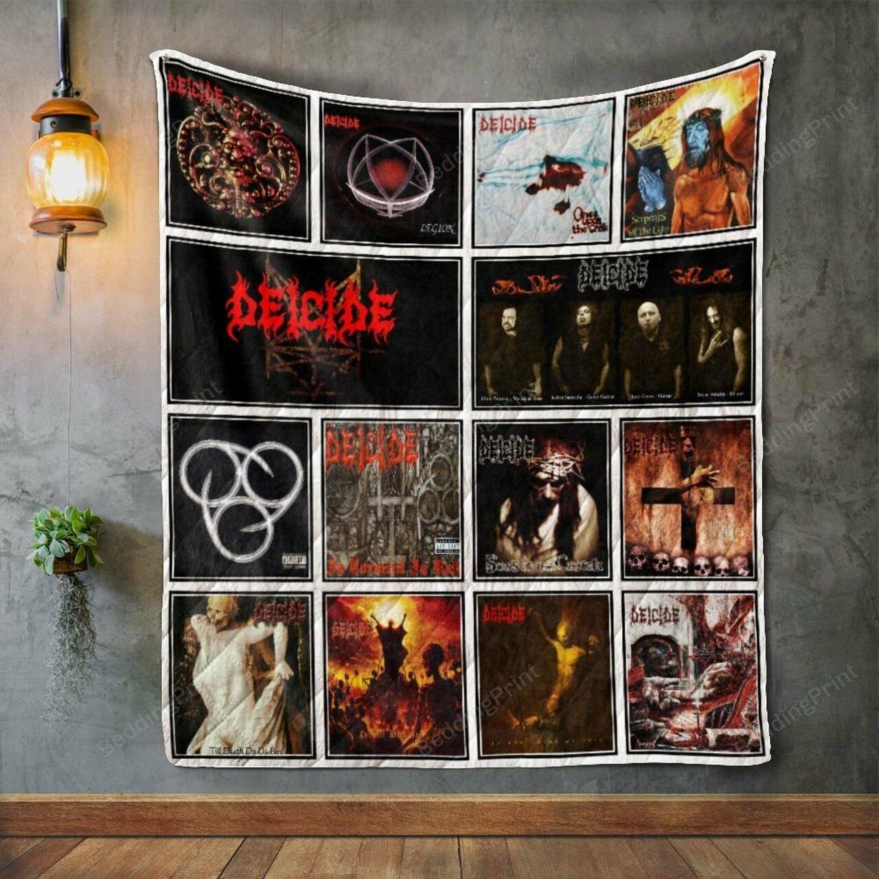 Deicide Album Co Quilt Blanket
