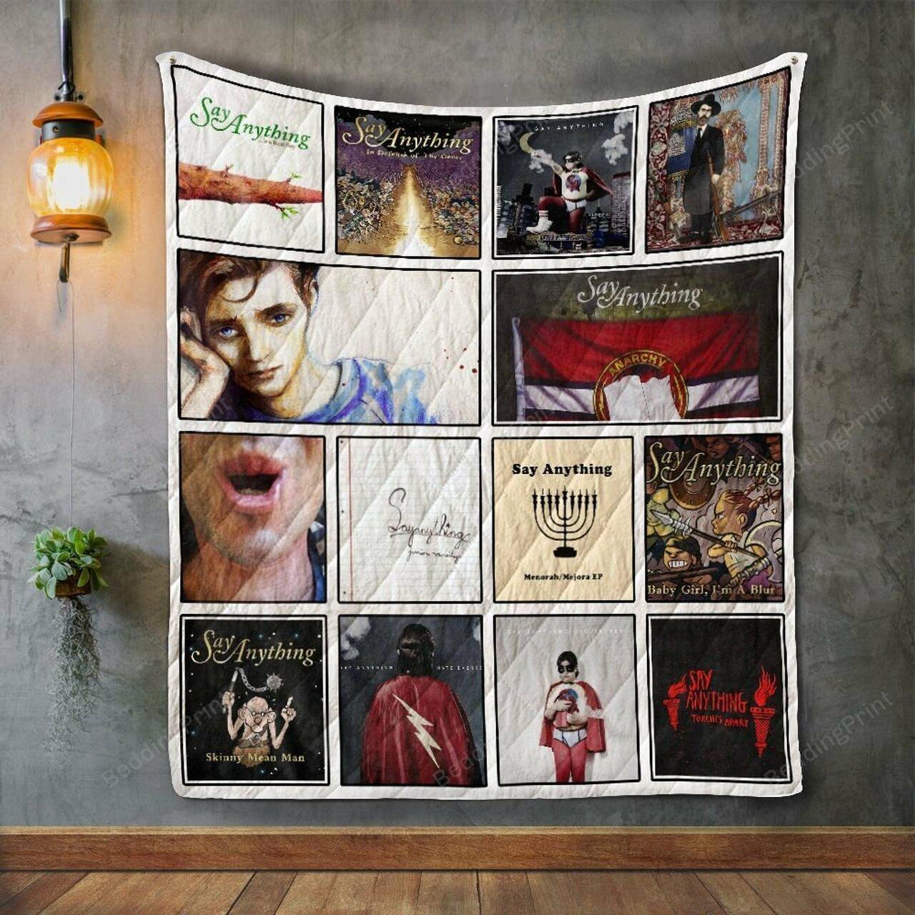Say Anything Album Co Quilt Blanket