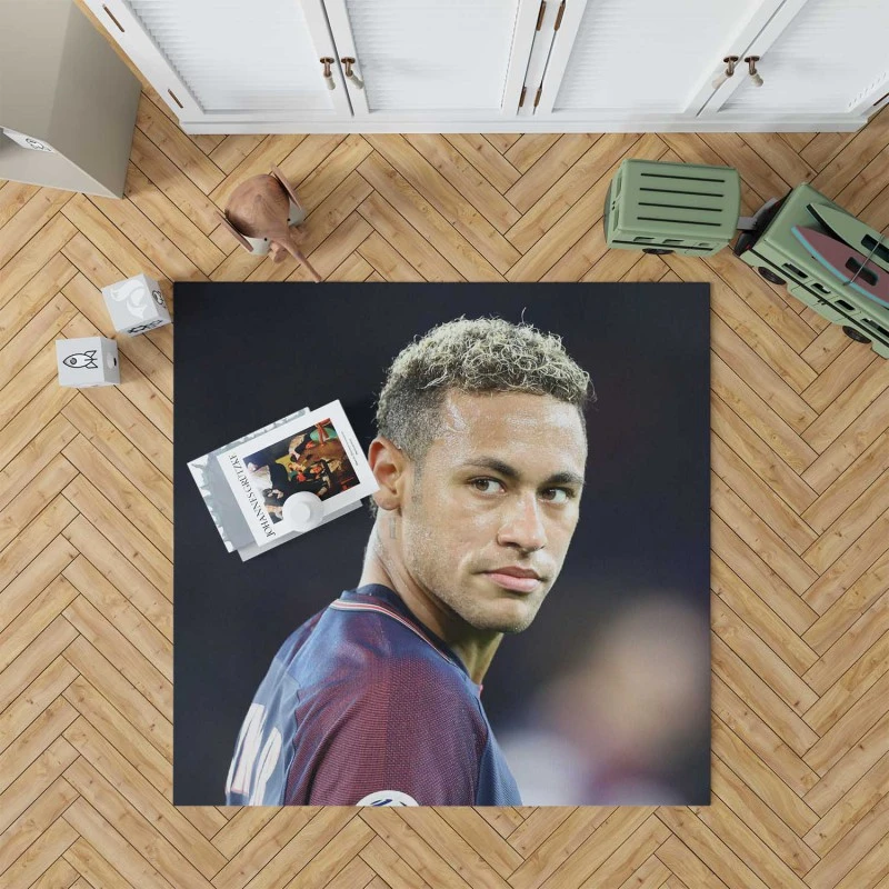 Neymar Enthusiastic Psg Sports Player Rug