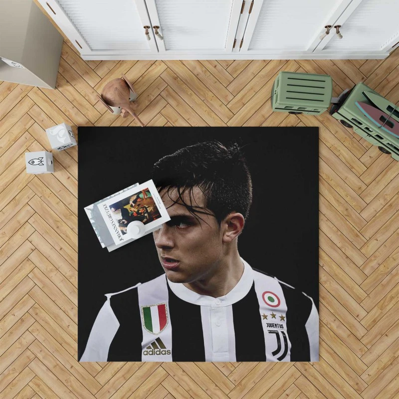 Paulo Bruno Dybala Capable Soccer Player Rug
