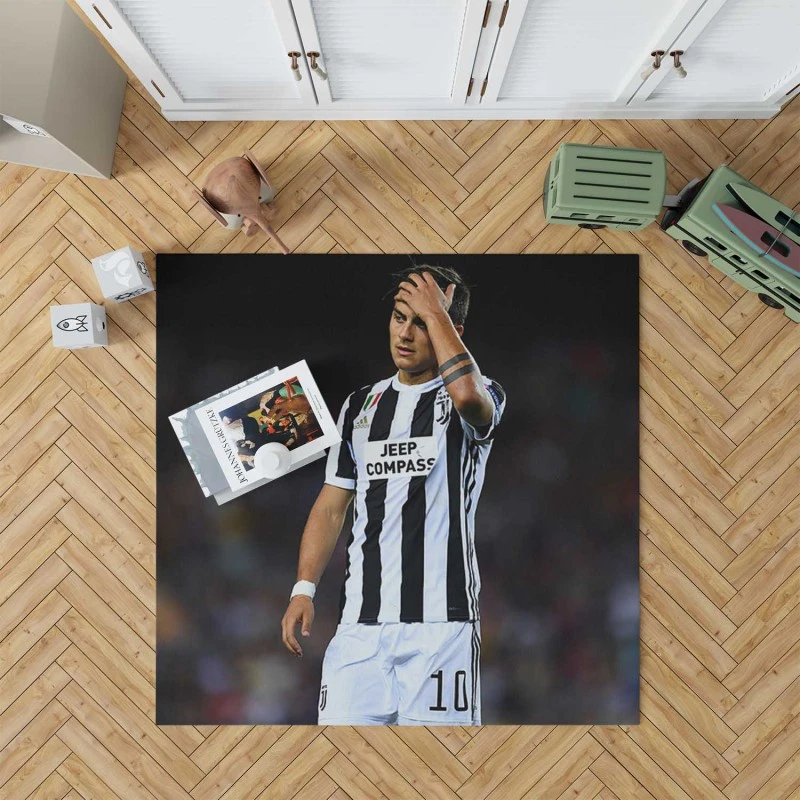 Paulo Dybala Committed Sports Player Rug