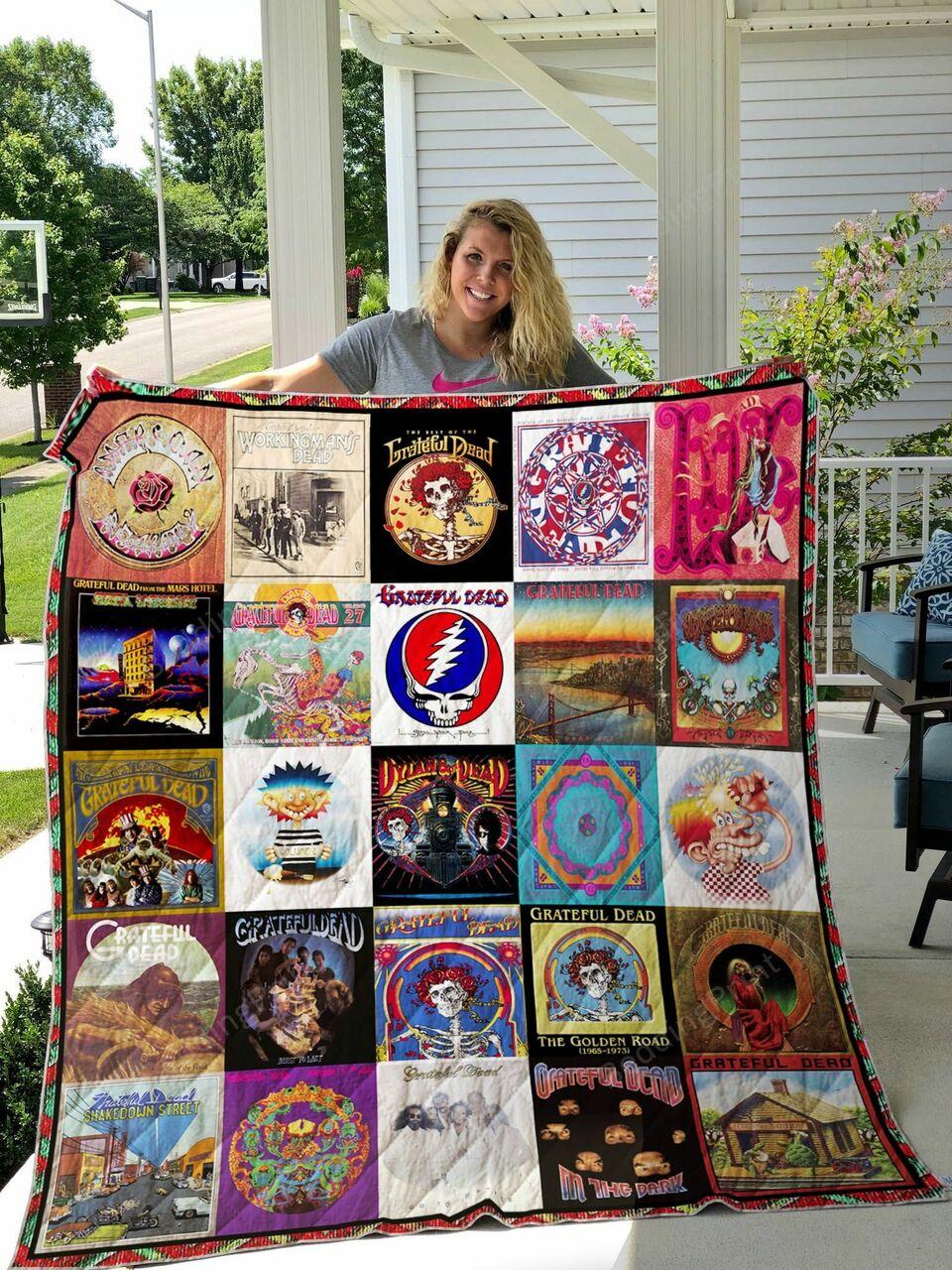 Grateful Dead Al Coverter Quilt Blanket Ver 5