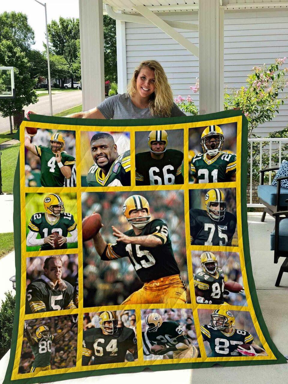 Green Bay Leg 02 Blanket N2906 Quilt