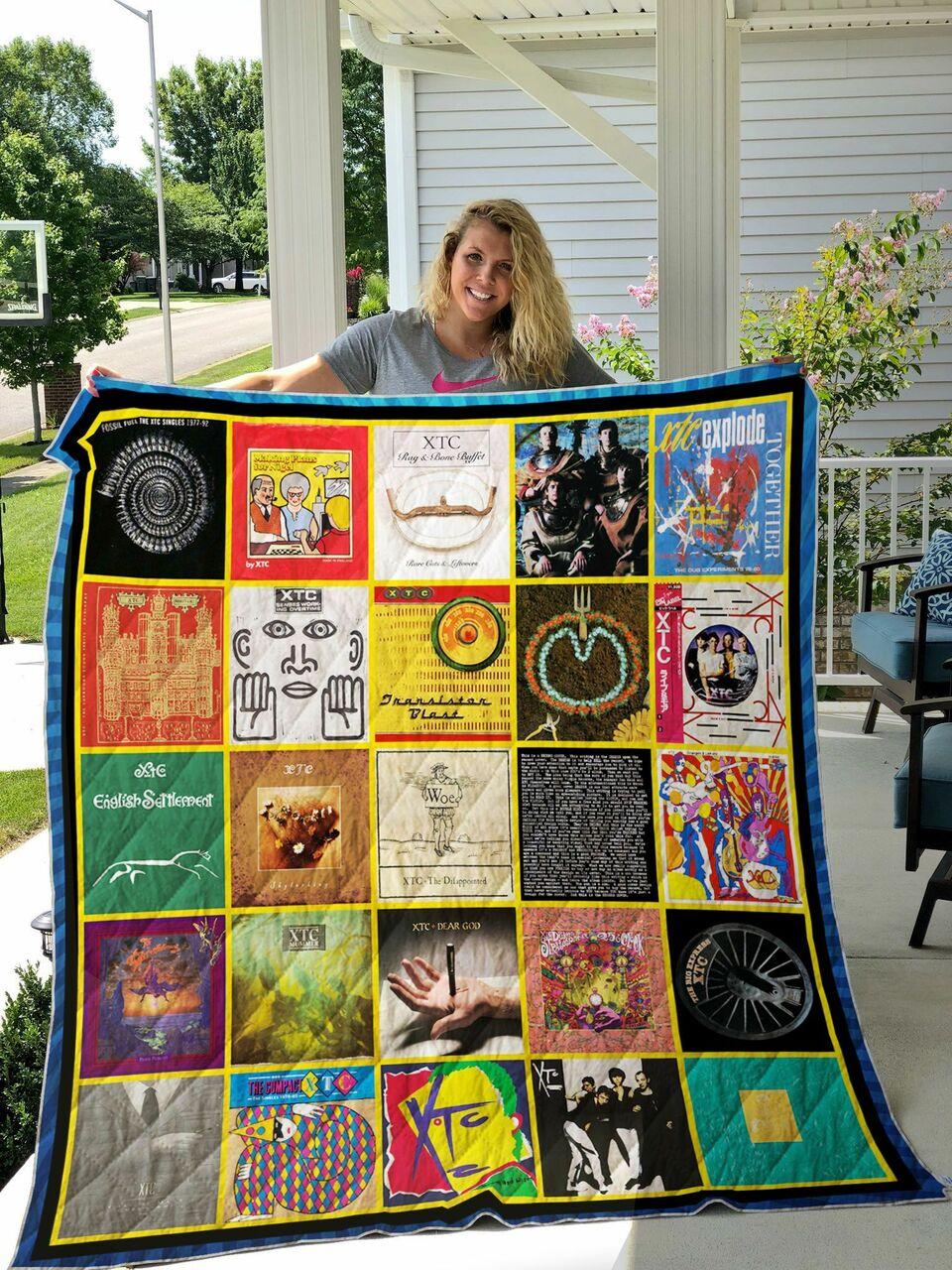 The Xtc Album Covertom Quilt Blanket 01