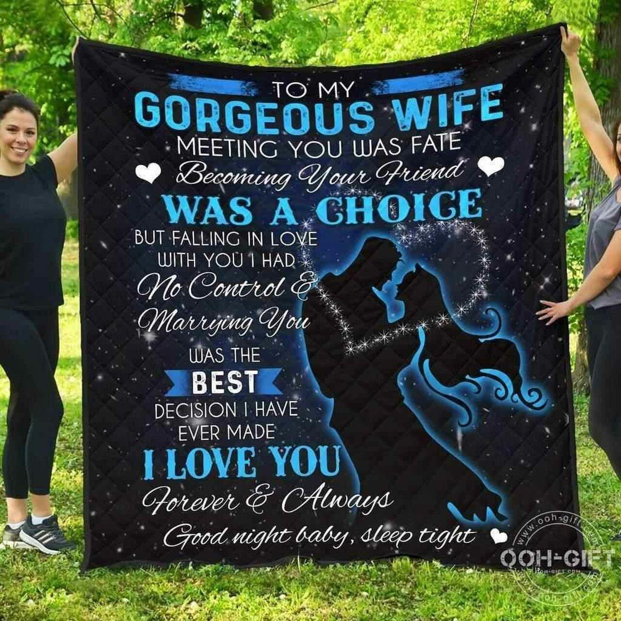 Husband Wife I Love You Blanket Th0807 Quilt