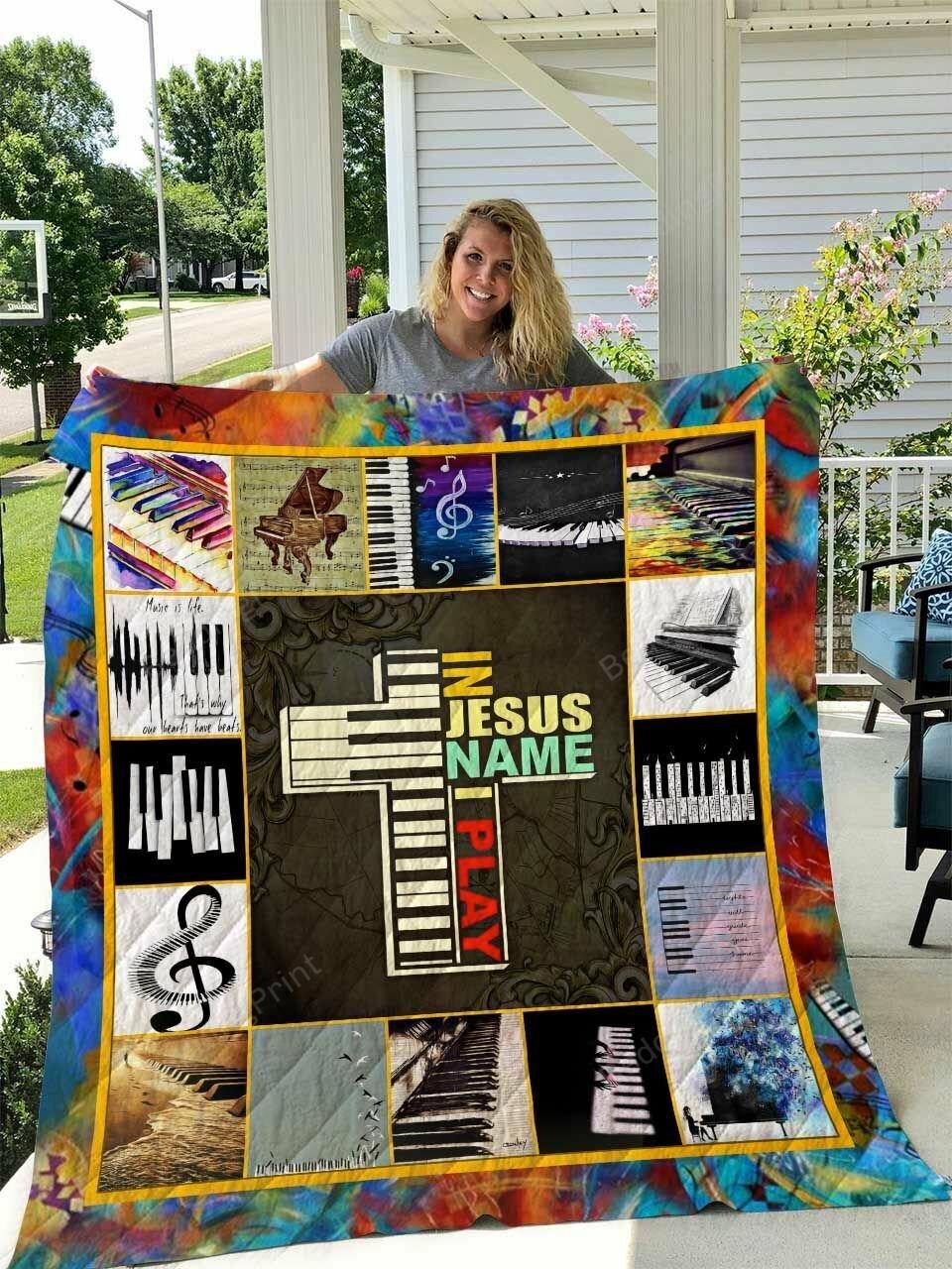 Piano Pit Inus Name I Play Quilt Blanket Greattomized G For Birthday C Thgiving Perfect G For Piano Lover