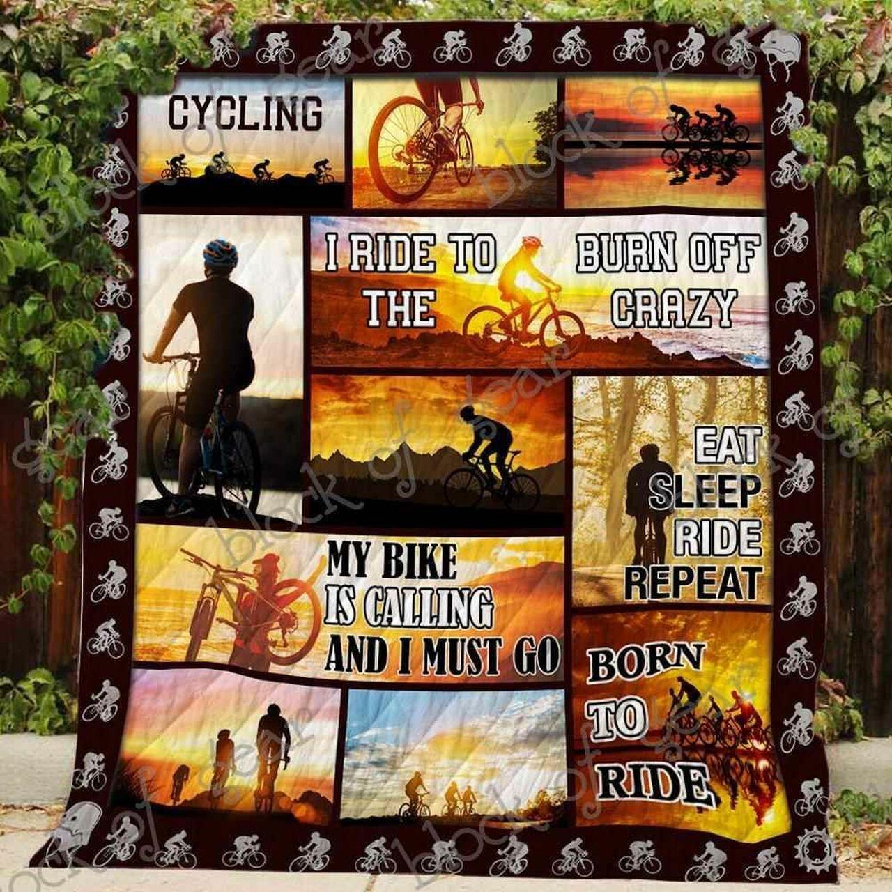 Cycling Changed My Life Blanket Kc1507 Quilt