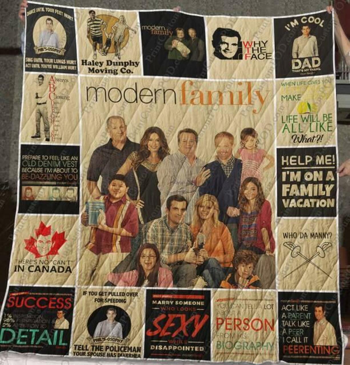 Modern Family Quilt Blanket M120633 Quilt