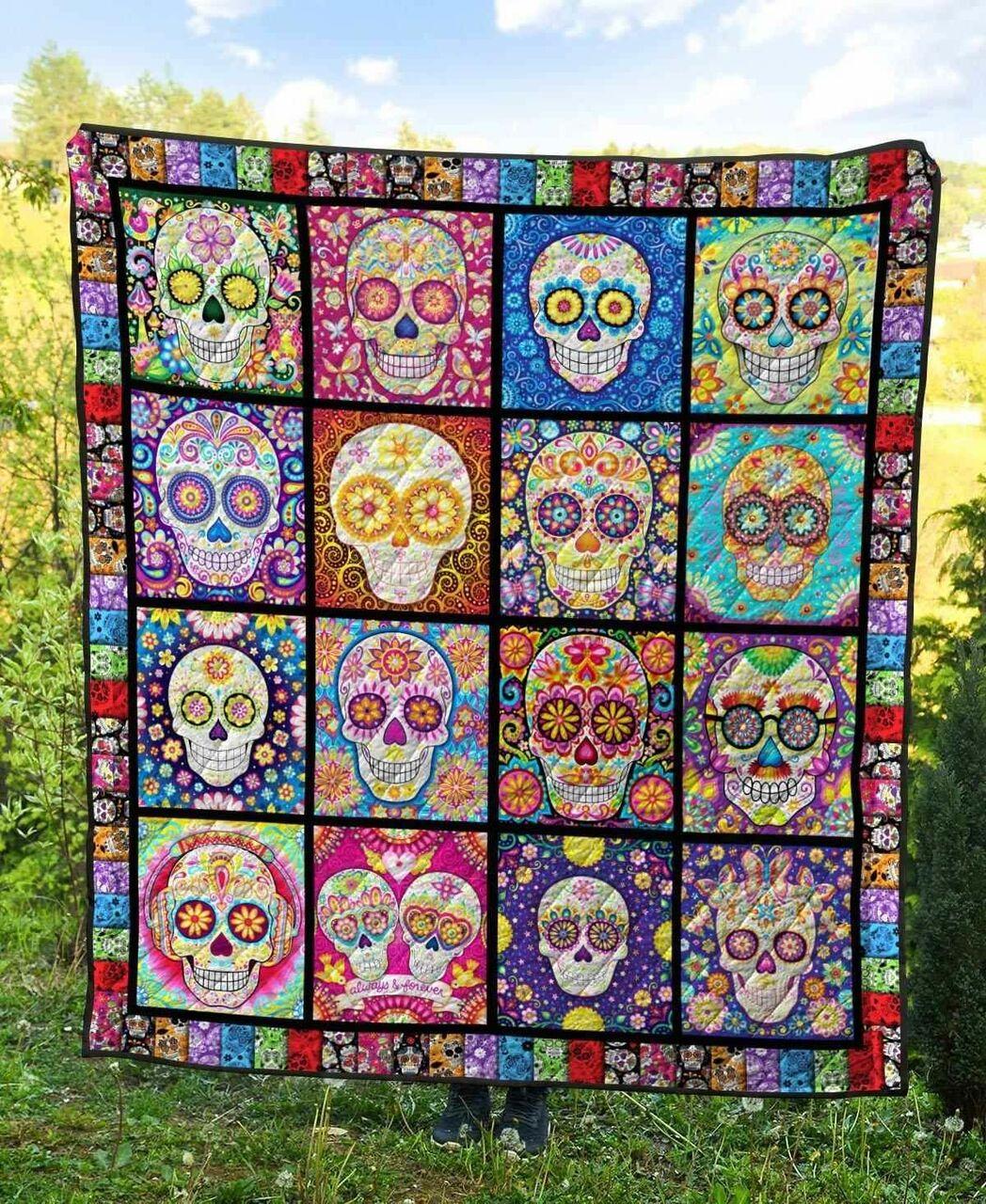 Skull Ver13 Blanket Th1507 Quilt