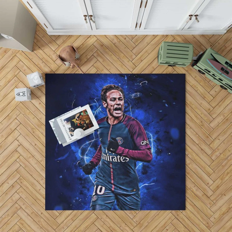 Hardy Psg Football Player Neymar Jr Rug