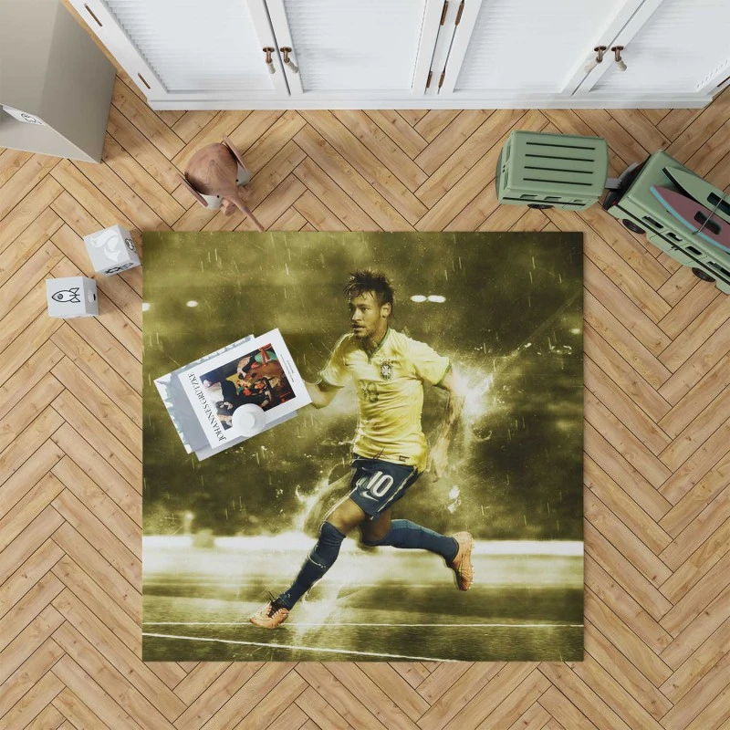 Fifa World Cup Footballer Neymar Rug