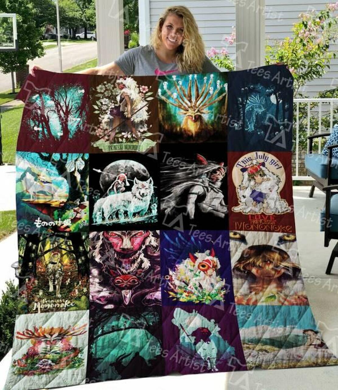 Mononoke Hime Quilt Blanket M120632 Quilt