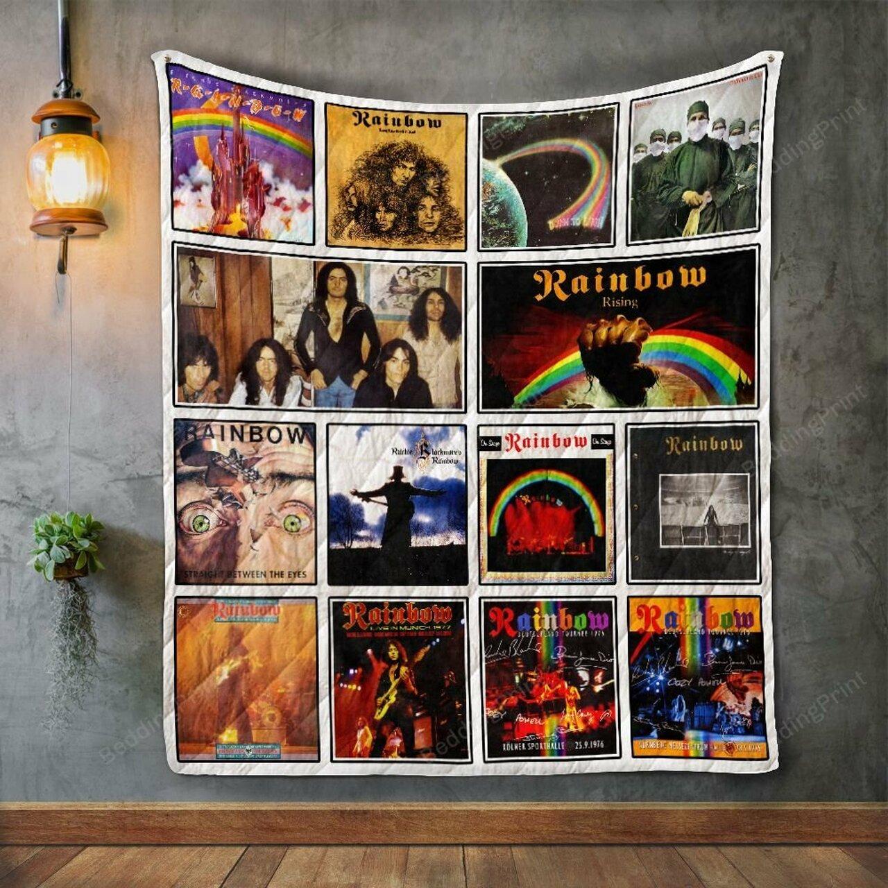 Rainbow Album Co Quilt Blanket