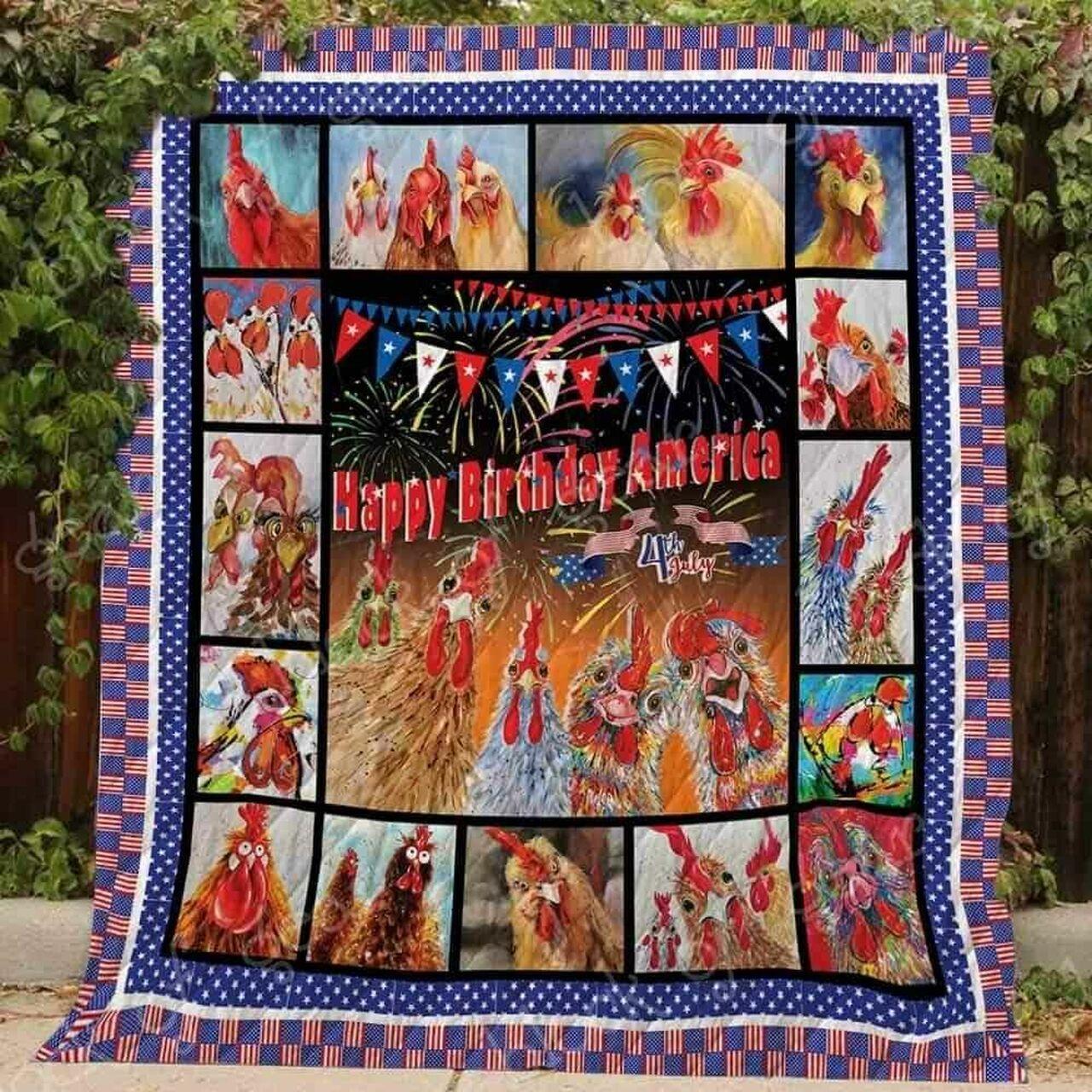 Happy Birthday America Blanket Kc1507 Quilt
