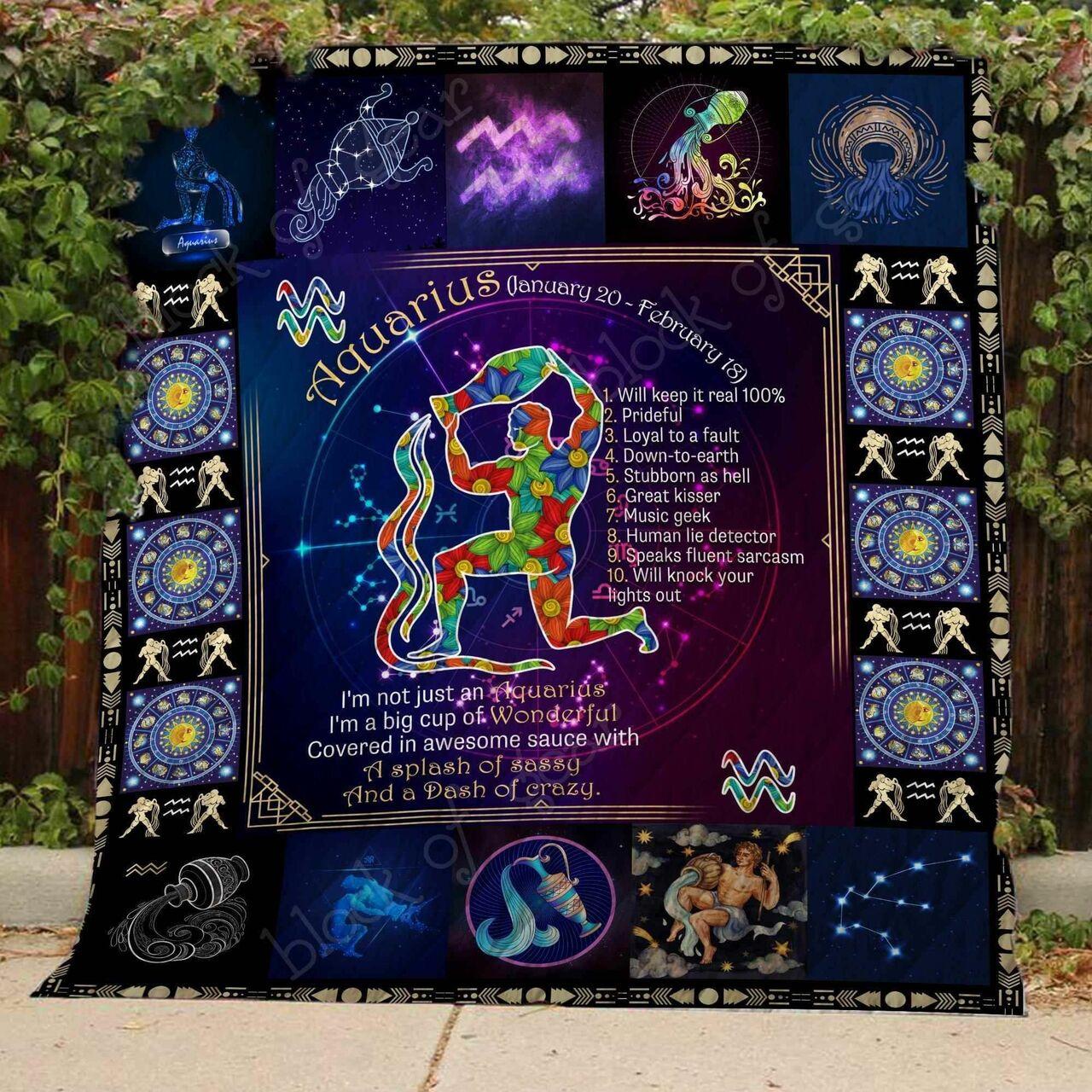 Aqua Blanket Kc1807 Quilt