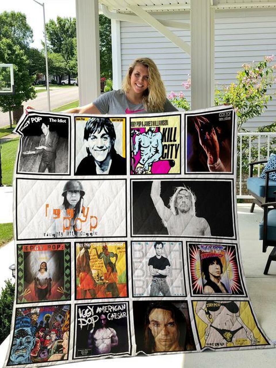 Iggy Pop Quilt Blanket Quilt