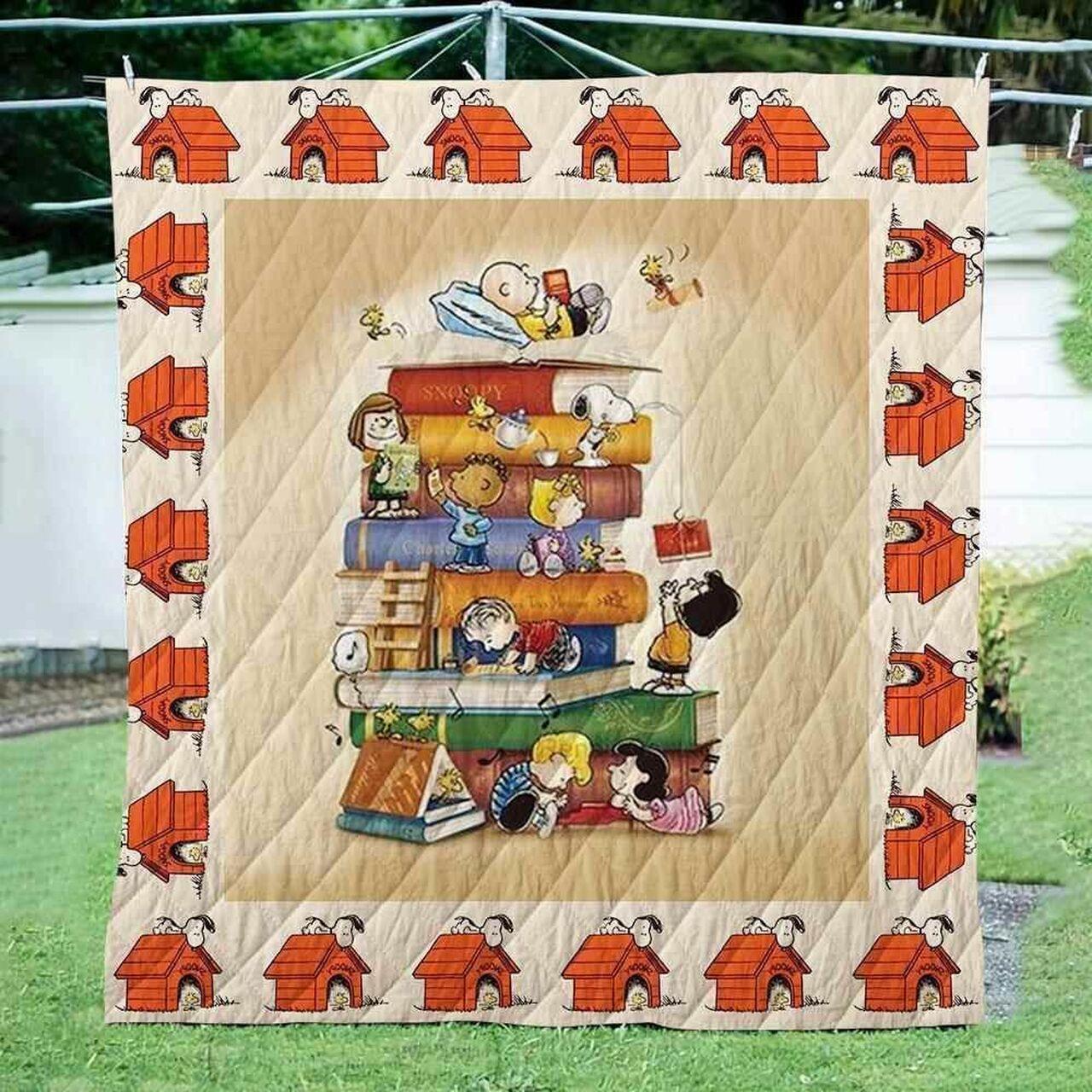 Snoopy Book Blanket Th0607 Quilt