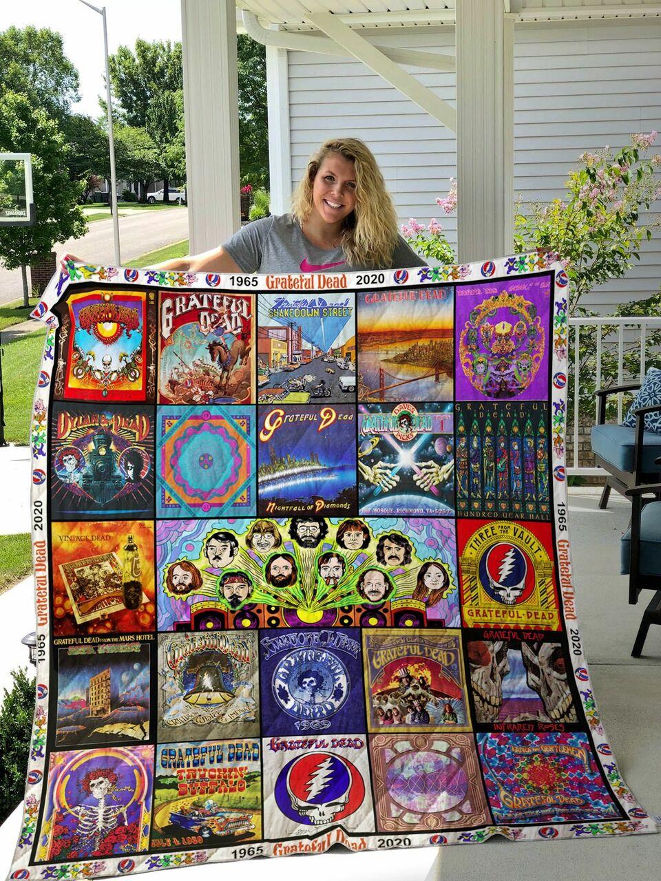 Grateful Dead Abum Aeason Size Quilt Blanket