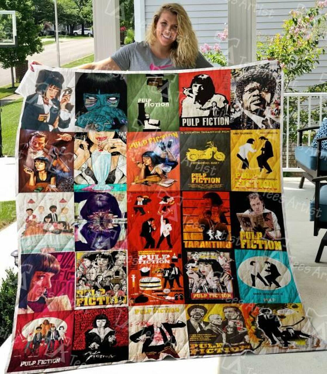 Pulp Fiction Quilt Blanket M120624 Quilt