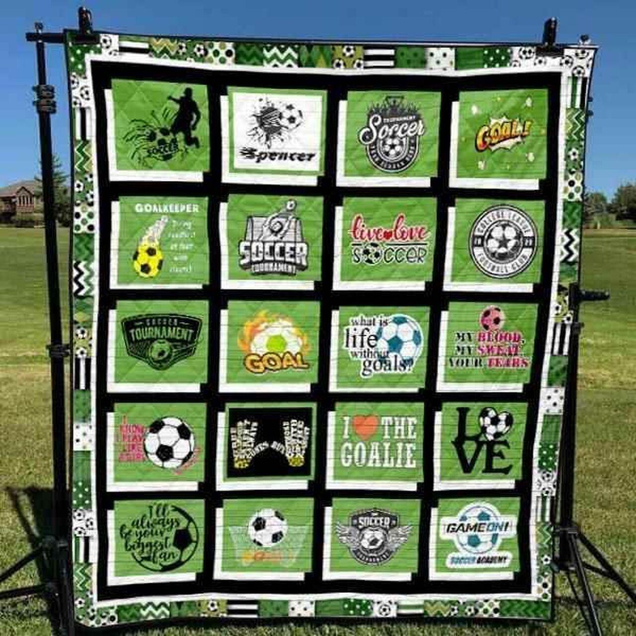 Soccer 2 Blanket Th1607 Quilt