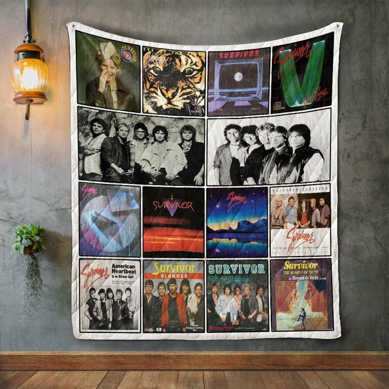 Survivor Album Co Quilt Blanket